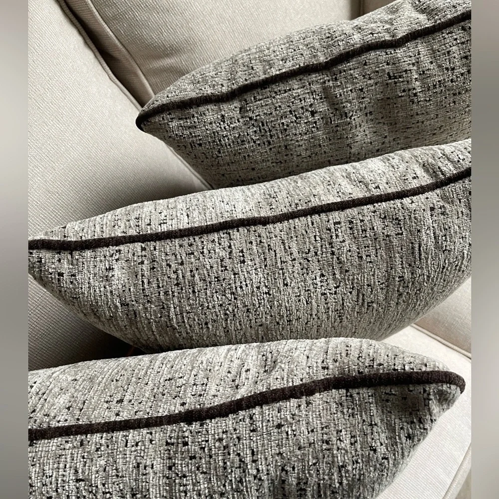 Custom Made Chenille Pillow Covers SET OF 3